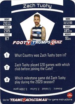 2021 Team Coach AFL #25 Zac Tuohy Back
